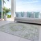 Homeroots 9' X 12' Olive Green Floral Medallion Washable Indoor Outdoor Area Rug 607912 - alternate 2