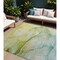 Homeroots 9' X 12' Green Abstract Washable Non Skid Indoor Outdoor Area Rug 559809 - alternate 1