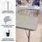 Flash Furniture Commercial Adjustable Height Horseshoe Activity Table with Locking Casters-LTGY XU-A6066-HRSE-LTGRY-T-A-CAS-GG - alternate 2