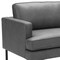 Homeroots 72" Gray Faux Leather Sofa 396467 - alternate 2