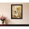 Homeroots Flowers and Butterflies I 1 Black Framed Print Wall Art 415881 - alternate 2