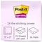 Post-It Super Sticky Notes, Summer Joy Collection, 3in. x 3in., Plain, 24PK 654-24SSJOY-CP - alternate 2