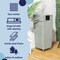 Happimess Keaton Modern 24.13 Gal. All-Weather Wicker/Metal Lidded Hideaway Outdoor Trash Can, Mint Blue/White HPM1203C - alternate 2