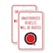 Signmission Unauthorized Vehicles Will Be Booted, 18'' X 24'' 2 Signs, Heavy Gauge Aluminum, 2PK A-1824-2PACK-2975 - alternate 1