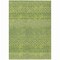 Homeroots 5' X 8' Lime Green And Ivory Chevron Washable Indoor Outdoor Area Rug 612275 - alternate 2