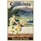 Homeroots Vintage 1934 California Travel Unframed Print Wall Art 394350 - alternate 1