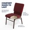 Flash Furniture Fabric Church Chair w/Book Pouch, Brgundy XU-CH-60096-BYXY56-BAS-GG - alternate 2
