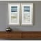 Homeroots Set of Two 27" X 15" Ocean Print Silver Framed Art Wall Decor, 2PK 365384 - alternate 2