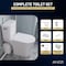 Anzzi Nesso Rear Outlet Macerating 2-Piece 1.6 GPF Single Flush Elongated Upflush Toilet with 0.8 HP White TL-AZ600MPWHKIT - alternate 2