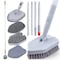 Dsv Standard Tile Tub Scrubber, 3-in-1 Long Handle Brush with No-Scratch Heads, Bathroom, Kitchen Cleaning 87005 - alternate 1