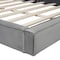 Homeroots Gray Tufted Velvet Upholstered Queen Bed Frame 590434 - alternate 2
