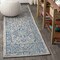 Jonathan Y Rozetta Boho Medallion Textured Weave Gray/Navy 2 ft. x 10 ft. Indoor/Outdoor Runner Rug SMB102B-210 - alternate 1