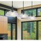 Z-Lite Lunelle Matte Black 3 Light Linear Chandelier 3051P12-3L-MB - alternate 2