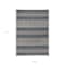 Homeroots 9' X 12' Blue and Gray Striped Stain Resistant Indoor Outdoor Area Rug 531642 - alternate 2