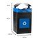 Commercial Zone Products Avante Series 55 Gallon Standard Recycling Container w/ Canopy 78755304A - alternate 2
