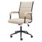 Homeroots Beige and Black Adjustable Height Swivel Rolling Office Chair 571401 - alternate 2