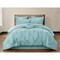 Homeroots Blue Queen Polyester 140 Thread Count Washable Down Comforter Set 528915 - alternate 2