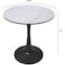 Leisuremod Bristol Modern Round Dining Table with MDF Wood Top and Steel Pedestal Base BTBL-24WS - alternate 2