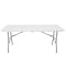 Elama 6 Foot Plastic Folding Table in White ELM-Z180D - alternate 2