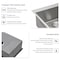Wrightmaster 33 in. Drop-in Single Bowl 16-Gauge Stainless Kitchen Sink with 5-Functional Coating ZOR-P404336 - alternate 2