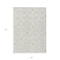 Homeroots 8' X 10' Ivory Gray And Gold Floral Washable Indoor Outdoor Area Rug 595964 - alternate 2