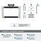 Amerock Esquire Polished Nickel/Black Bronze Contemporary 5-1/4 in 133 mm Length Towel Ring BH26612PNBBR - alternate 2