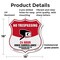 Signmission No Trespassing Shield Sign 24 Hour Video, 18 Inch X 18 Inch, Plastic Sign SHI-P-18-420 - alternate 2