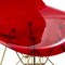 Leisuremod Bristol 5-Piece Modern Dining Set: Round MDF Table & 4 Eiffel Plastic Chairs with Chrome Legs, 5PK BTBL-35BL-CR19TRG4 - alternate 2