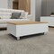 Homeroots 32" White And Oak Brown Wood and Metal Lift Top Coffee Table 535051 - alternate 2