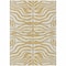 Homeroots 10' X 14' Gold And Ivory Animal Print Washable Indoor Outdoor Area Rug 600617 - alternate 2