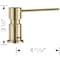 Blanco Lato Soap Dispenser, Satin Gold 526699 - alternate 2