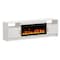 Homeroots 70in White Wood Fireplace Entertainment Center With Fireplace 723800 - alternate 1