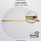 Fab Glass And Mirror 54in Round Ultra Clear Glass Table Top, Flat Edge, Low Iron Extra Clear Tempered Glass 1/4 I LI-54RT6THFL - alternate 2