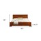 Homeroots Two Piece Brown Solid and Manufactured Wood Bedroom Set 569384 - alternate 2