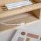 Martha Stewart Weston Wooden Desktop Organizer Caddy W/Open Lower Storage Compartment, Paulownia Wood, Light Natural LY-E20615-NAT-MS - alternate 2