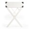 Homeroots 46" White Solid Wood Writing Desk With Three Drawers 389448 - alternate 2