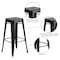 Flash Furniture 4PK 30"H Backless Distressed Black Metal Barstool 4-ET-BT3503-30-BK-GG - alternate 2