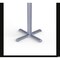 Correll Square Cafe Table, 24 in W, 24 in L, 42 in H, Particleboard Top, Gray Granite SXB24S-15-98-13 - alternate 2