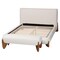 Baxton Studio Vinicio Mid-Century Modern Cream Boucle and King 2-Piece Bedroom Set 254-14063-14001-ZORO - alternate 2