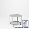 Pucel Tray Top Box Truck, 30 in W x 36 in D x 37 in H, 6 in Deep Box, Semi-Steel Casters, Gray TT-3036-6S - alternate 1
