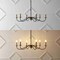 Jonathan Y Wicklow 34.75" 6-Light Bohemian Farmhouse Iron LED Chandelier, Brass Gold/Black JYL7559C - alternate 2