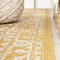 Jonathan Y Malta Bohemian Medallion Textured Weave Yellow/Cream 3 ft. x 5 ft. Indoor/Outdoor Area Rug SMB104G-3 - alternate 2