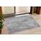 Homeroots 3' X 5' Silver And Gray Geometric Washable Indoor Outdoor Area Rug 594581 - alternate 1