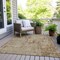 Homeroots 8' X 10' Brown And Beige Geometric Washable Indoor Outdoor Area Rug 594572 - alternate 2
