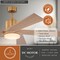 Vaxcel Wedgewood, 60 in, Satin Brass Ceiling Fan, Oak Blades, LED, Remote, DC Motor F0147 - alternate 2