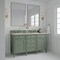 James Martin Vanities Brittany 60" Dbl Vanity, Smokey Celadon, w/ 3 CM Siberian Silestone Top w/FreePower Wireless Charger 650-V60D-SC-FSFR - alternate 2