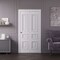 Sartodoors Sliding Closet Bi-fold Doors 48x96 inches White Solid Core Modern Interior ROYAL9833BF-EMAL-4896 - alternate 1