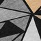 Homeroots 8' Black Beige And Gray Round Geometric Washable Indoor Outdoor Area Rug 600350 - alternate 2
