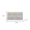 Homeroots 39" White and Gray Steel and Fabric Five Drawer Dresser 470358 - alternate 2