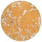 Homeroots 8' Orange Brown And Ivory Round Striped Washable Indoor Outdoor Area Rug 600914 - alternate 2